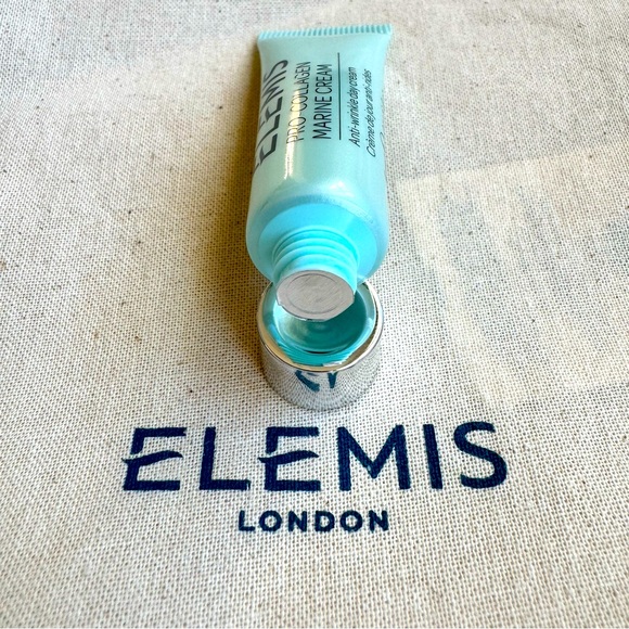 NEW Elemis Pro Collagen Marine Cream Anti Wrinkle Day Cream Moisturizer x2 + Bag - Picture 3 of 4